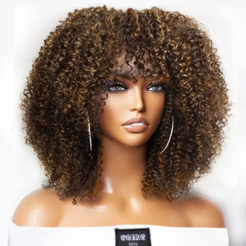 Lace Humana Afro 40cm 4x4 HD - Modelo Maju