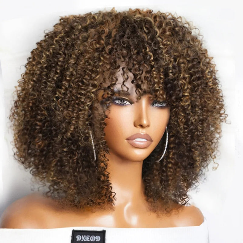 Lace Humana Afro 40cm 4x4 HD - Modelo Maju