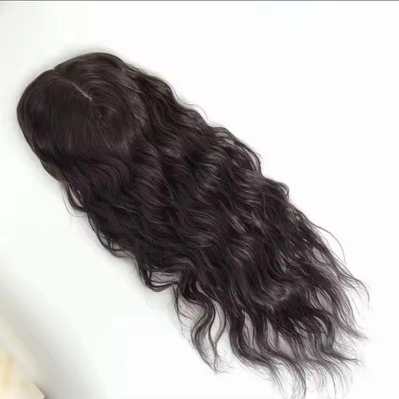 Topo Capilar Cabelo Humano ondulado 65cm