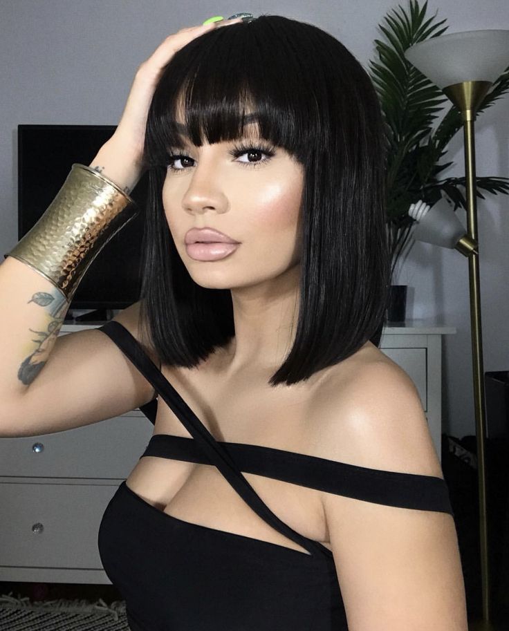 Lace humana com franja 40cm - Quezia 4x4 HD