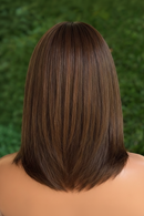 Lace humana com franja 40cm - Joey 4x4 HD de Cabelo Humano