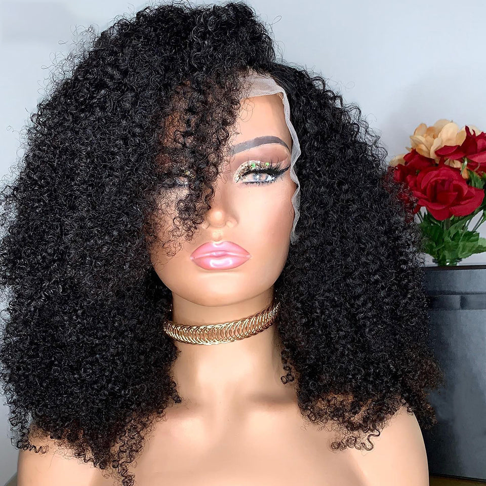 Lace Humana cacheada afro 45cm 13x4 HD - Thaís