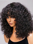 Peruca Humana Cacheada com Franja - Raíssa