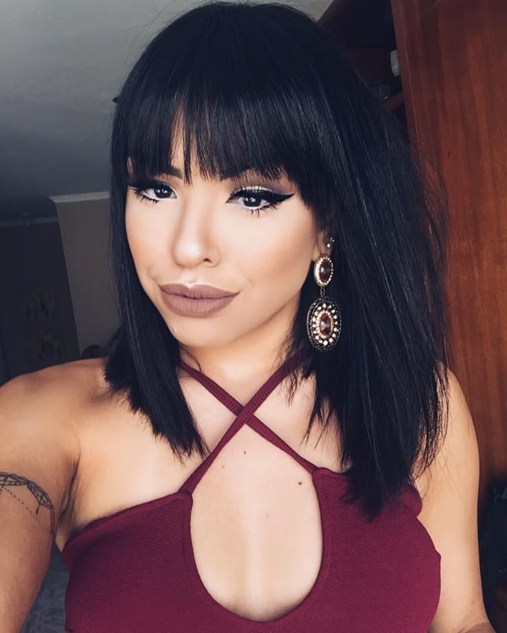 Lace humana com franja 40cm - Quezia 4x4 HD