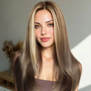 Lace Front Humana Ondulada - Morena iluminada Naiara 65cm