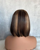 Lace Humana Lisa chanel com mechas 6x4 HD - Modelo Alana Cabelo Humano