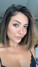 Lace Humana Lisa chanel com mechas 6x4 HD - Modelo Alana Cabelo Humano