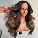 Lace Humana Ondulada 70cm 13x4HD - Modelo Micaela Cabelo Humano Malasiano