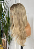 Lace Front Humana Loiro do sul 65cm 13x6HD Silk base - Pandora