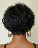 Lace Front Humana curta - Simoni de Cabelo Humano