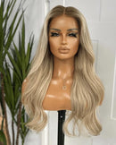 Lace Front Humana Loiro do sul 65cm 13x6HD Silk base - Pandora