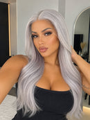 Lace Humana Lisa Platinada 65cm - Nivea de Cabelo Humano