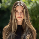 Lace Front Humana Ondulada - Morena iluminada Naiara 65cm