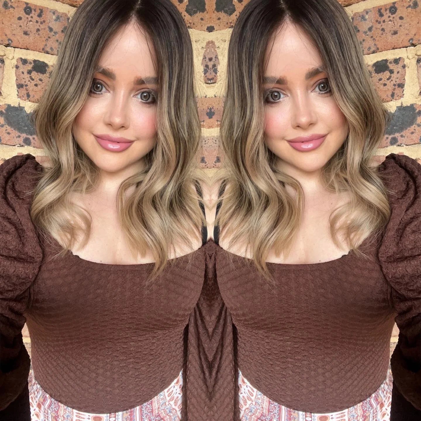 Lace Humana Ondulada com Mechas 45cm 13x4 HD - Naty