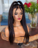 Peruca Lace Humana Lisa Fake Scalp 65cm 13x4 HD - Agatha